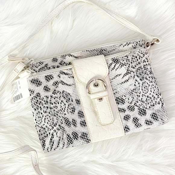 Maurices Handbags - Maurices Animal Print Black and White Shoudler Bag NWT